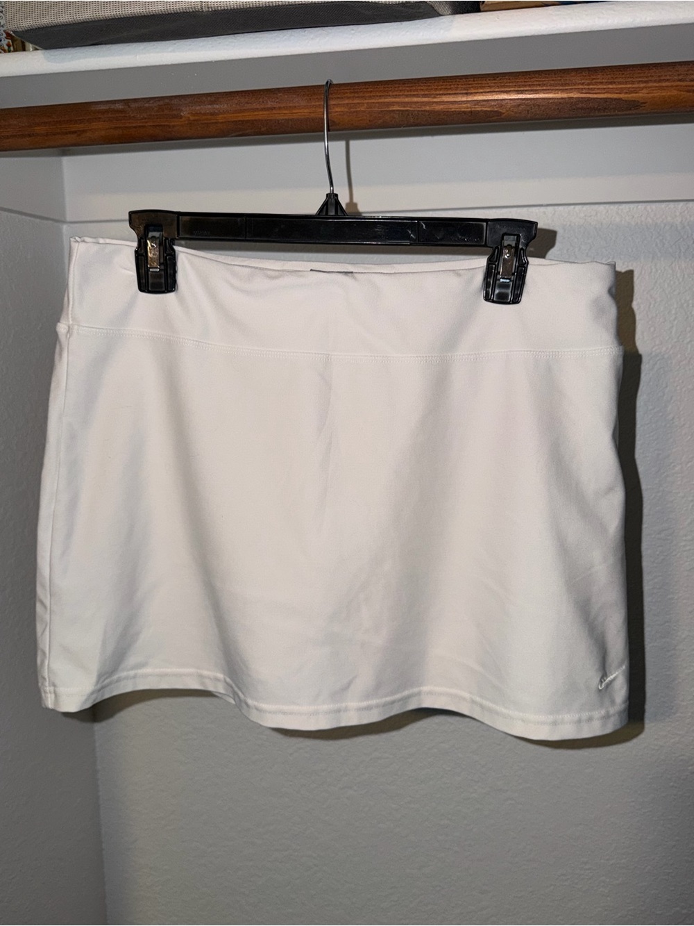 Nike White Dri-FIT Tennis Skirt Skort Built-In Shorts Athletic Golf Women's M